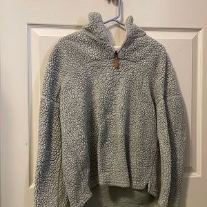 cozy sherpa pullover!